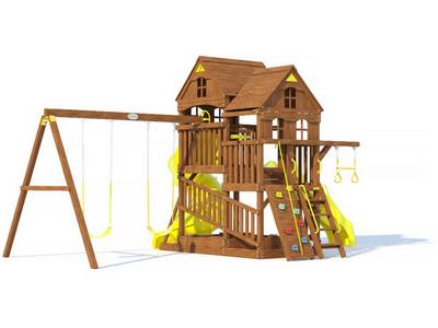 Детская площадка MoyDvor Панорама с трубой и спуском - вид 1
