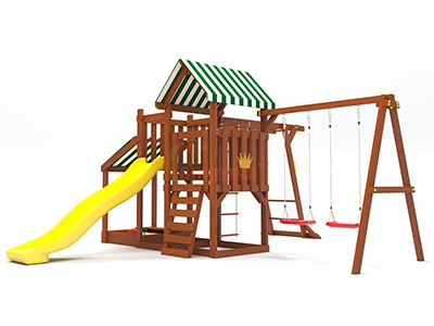 Детский игровой комплекс TooSun (Тусан) 4 с песочницей Plus - вид 1