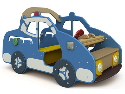 Детский игровой комплекс Машинка Полиция МФ-1.4.3 - вид 1