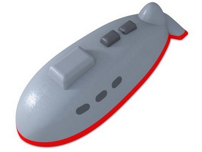 Резиновая фигура «Подводная лодка» - вид 1