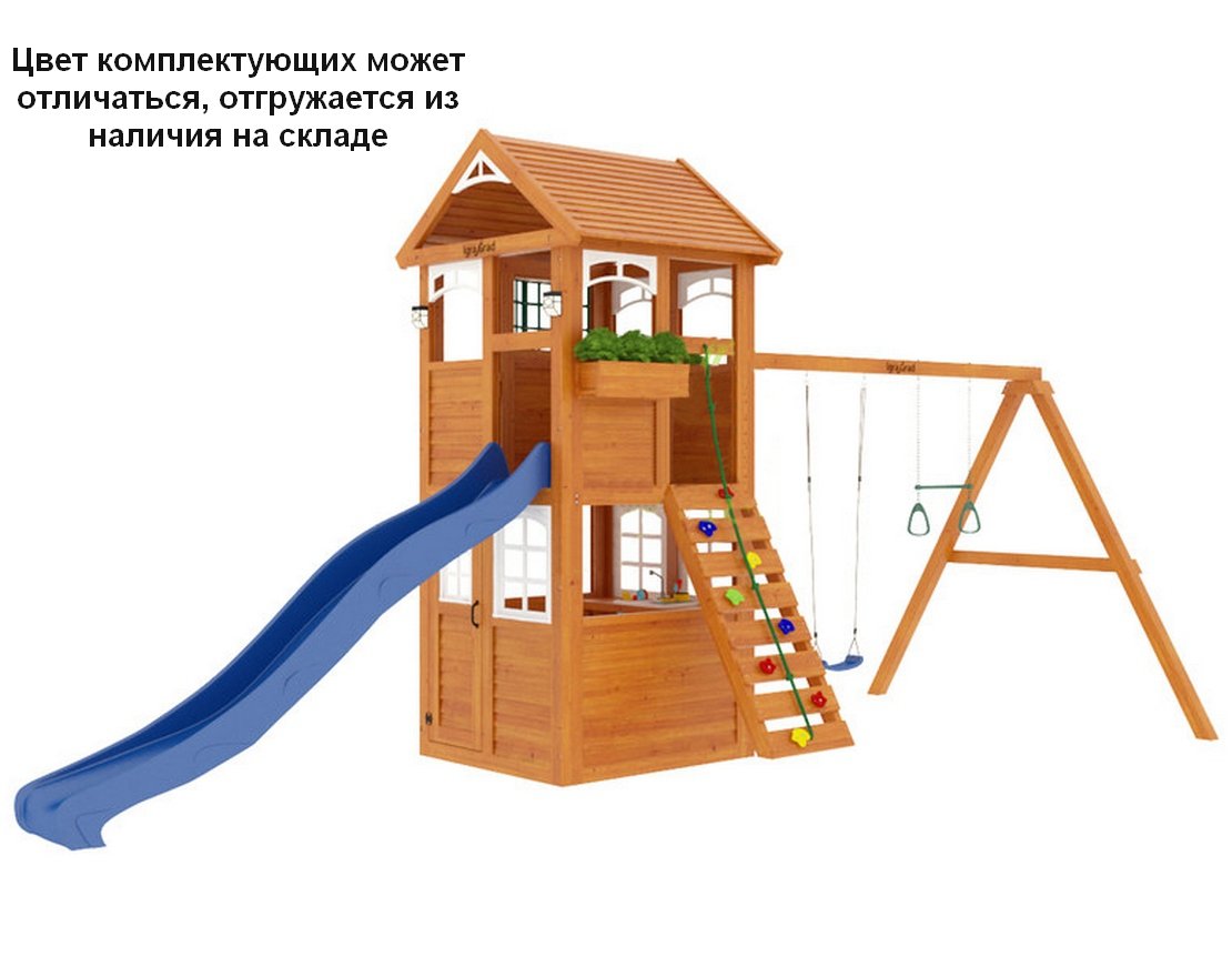 Детская деревянная площадка Клубный домик Luxe