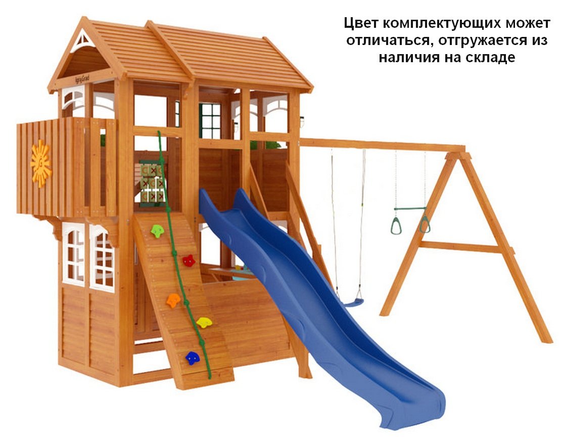Детская деревянная площадка Клубный домик 3 Luxe