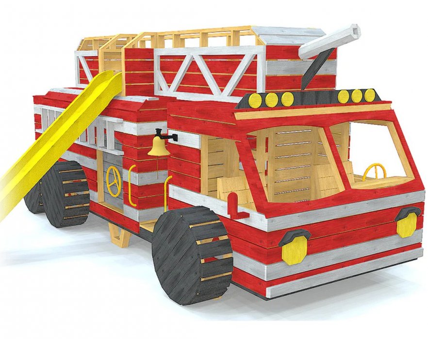 Детская площадка TORUDA WOOD Пожарная машина