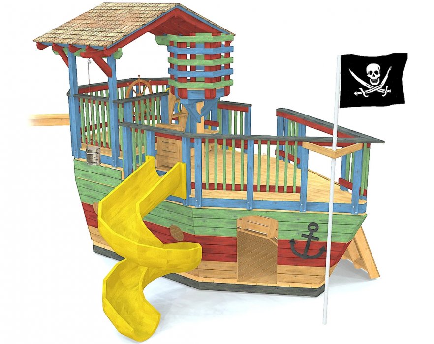 Игровой комплекс TORUDA WOOD Пиратский корабль Эдварда Тэтча