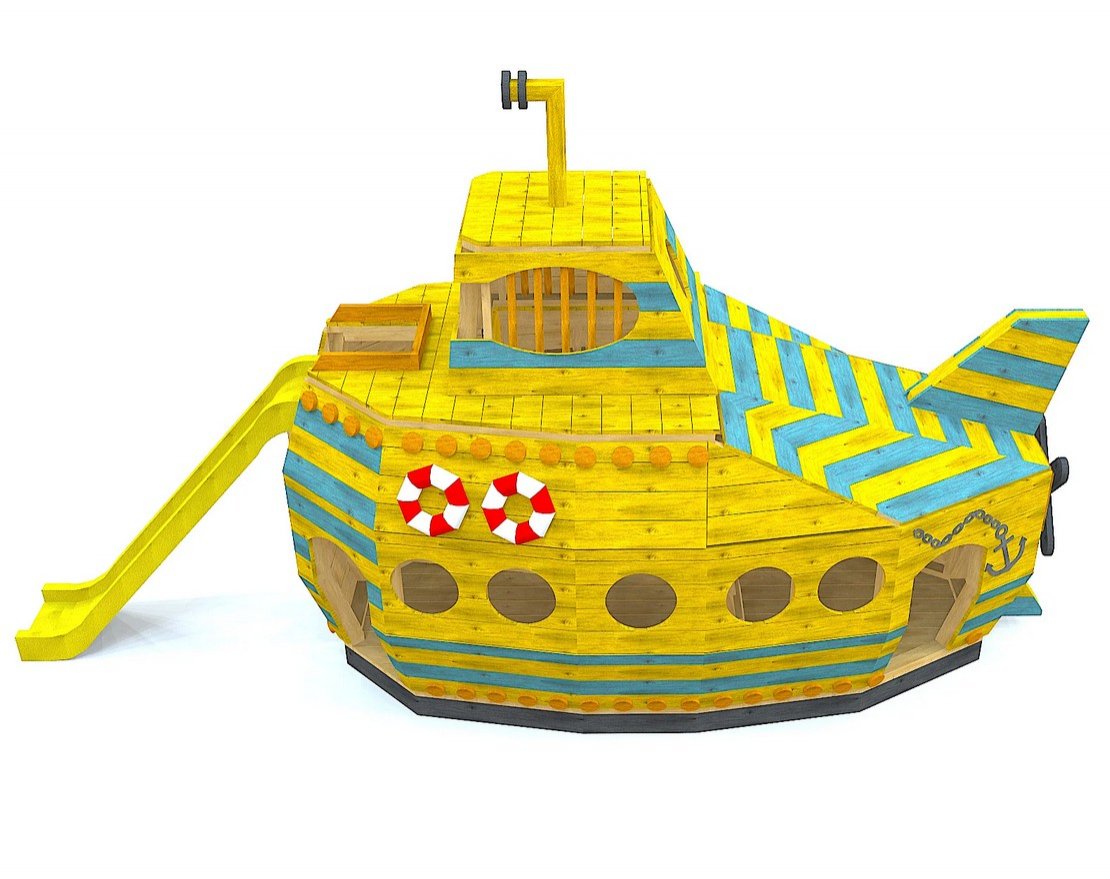 Игровой комплекс TORUDA WOOD Желтая подводная лодка