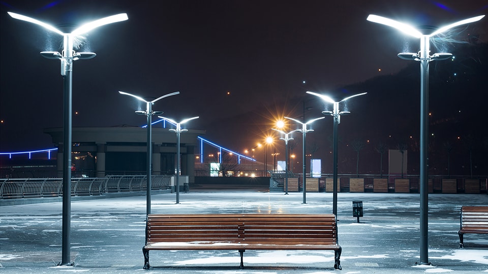 Установка парковых светильников в Екатеринбурге